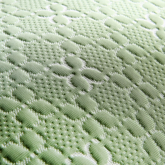 91家纺网 家纺一手货源 找家纺 小牛席业 2025新款浪漫花语冷感豆豆枕套凉枕套夏天枕套冰丝枕套竹枕套藤枕套冰藤枕套 浪漫花语冷感豆豆枕套-绿色