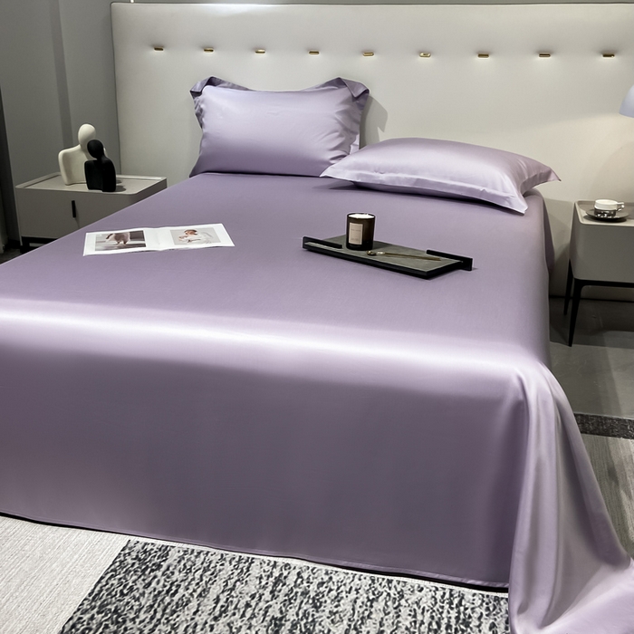 91家纺网 家纺一手货源 找家纺 涵宸2025新款天丝TM纯色-单床单 单床单-淡雅紫