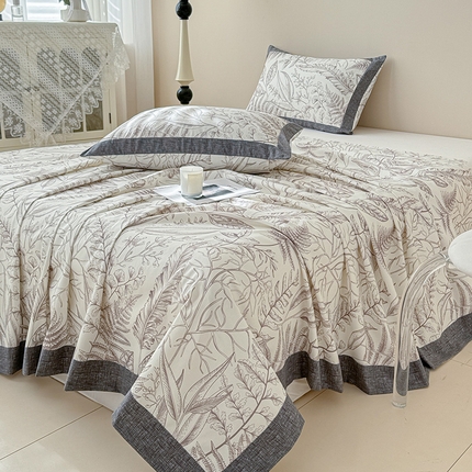 91家纺网 家纺一手货源 找家纺 （总）蓝邻家纺 2025新款100%新疆原棉粗布小清新拼角工艺款系列单床单