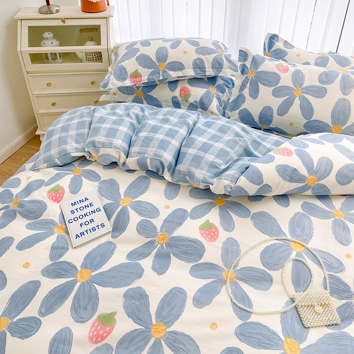 91家纺网 家纺一手货源 找家纺 金盛纺 2025新款13372全棉系列四件套 风灵玉秀