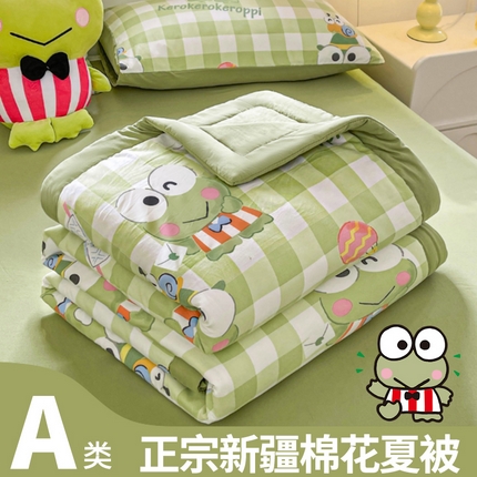 91家纺网 家纺一手货源 找家纺 （总）晓时候 2025新款正版授权三丽鸥水洗棉夏被新疆棉花被夏凉被空调薄被子