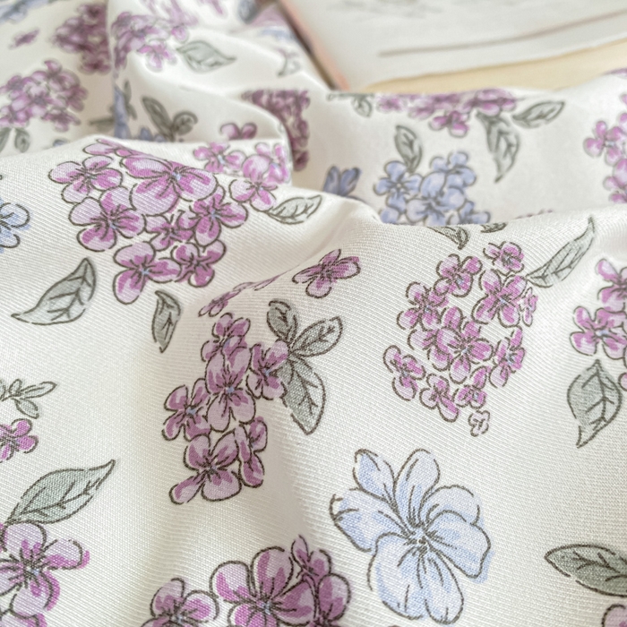 91家纺网 家纺一手货源 找家纺 仟网汇 2025新款针织双层纱床盖四件套 梦幻紫藤