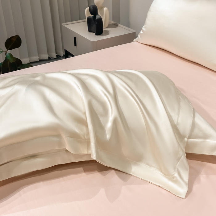 91家纺网 家纺一手货源 找家纺 涵宸2025新款天丝TM纯色-单枕套 单枕套-奶昔