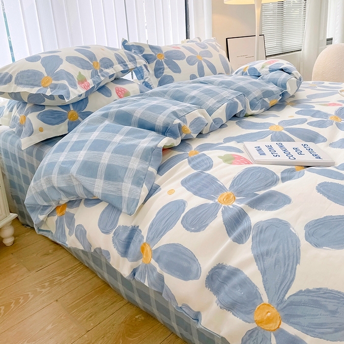 91家纺网 家纺一手货源 找家纺 金盛纺 2025新款13372全棉系列四件套 风灵玉秀