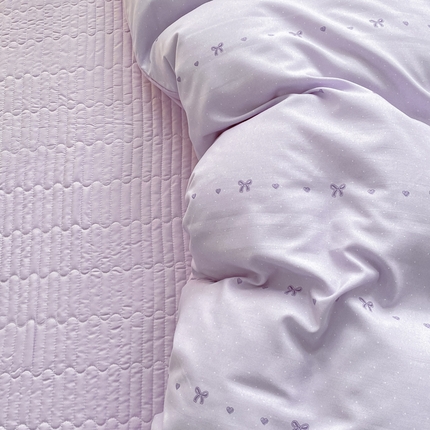 91家纺网 家纺一手货源 找家纺 仟网汇 2025新款针织双层纱床盖四件套 月光女神