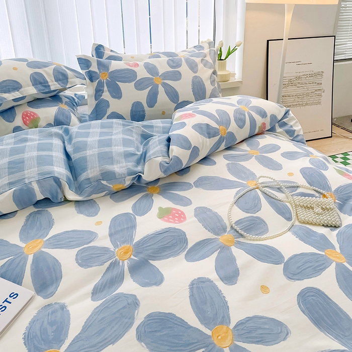 91家纺网 家纺一手货源 找家纺 金盛纺 2025新款13372全棉系列四件套 风灵玉秀