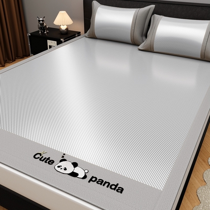 卡初家居（原微来） 2026夏季轻柔丝系列冰丝席 嘟嘟熊高级灰