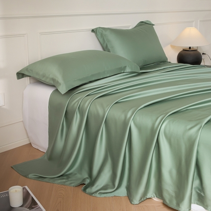 91家纺网 家纺一手货源 找家纺 （总）涵宸 2025新款天丝-天丝棉-纯色单床单-场景1