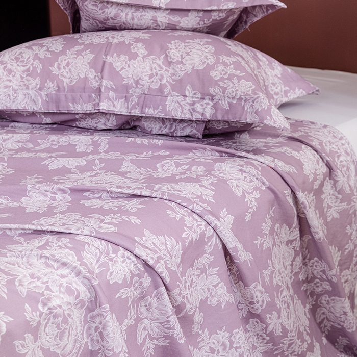 91家纺网 家纺一手货源 找家纺 锦罗绣 2025新款A类全棉双层纱单床单 花觅