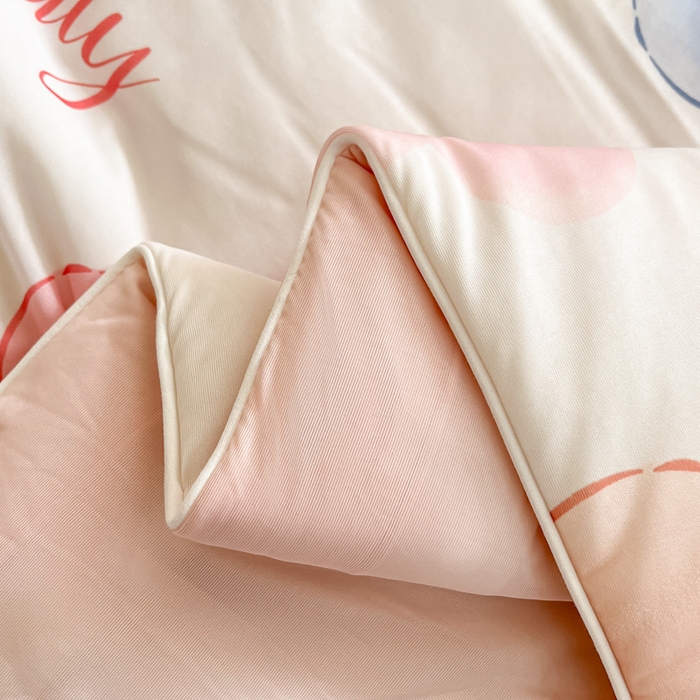 91家纺网 家纺一手货源 找家纺 维洋家纺 2025（专版花型）A类凉感丝夏被 凉感夏凉被双面加倍透气（四周踩棉） 向阳花开