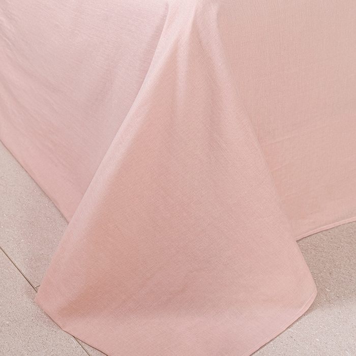 91家纺网 家纺一手货源 找家纺 锦罗绣 2025新款A类全棉双层纱单床单 粉色