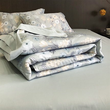 91家纺网 家纺一手货源 找家纺 换种生活 2025新款莱赛尔天丝夏被夏凉被空调被 月裳