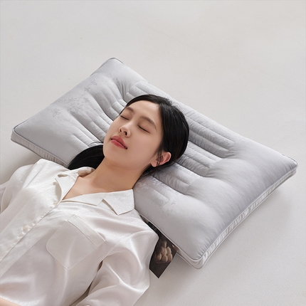 91家纺网 家纺一手货源 找家纺 乐可 2025新款决明子蚕咝枕枕头枕芯 决明子蚕咝枕-灰