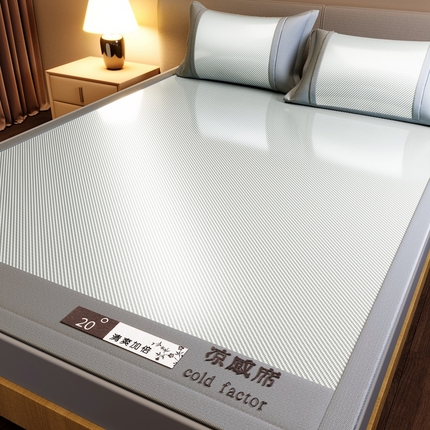 卡初家居（原微来） 2025夏季轻柔丝系列冰丝席 凉感灰色