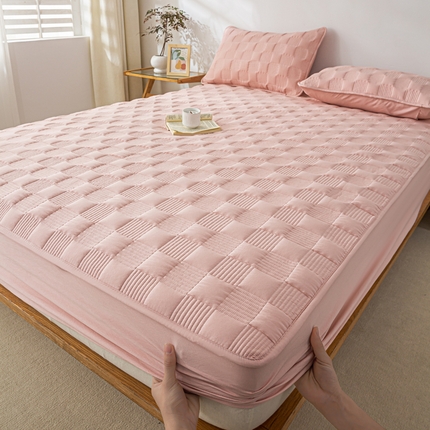 91家纺网 家纺一手货源 找家纺 （总）源舍家纺 2025新款A类水洗棉夹棉床笠