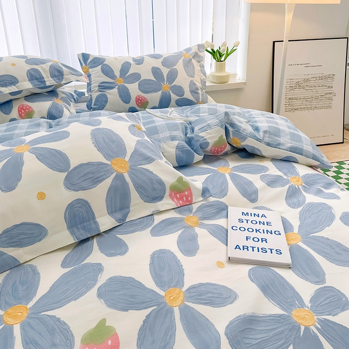 91家纺网 家纺一手货源 找家纺 金盛纺 2025新款13372全棉系列四件套 风灵玉秀