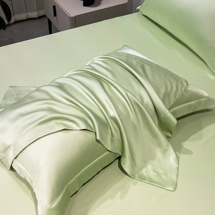 涵宸2025新款天丝TM纯色-单枕套 单枕套-青草绿
