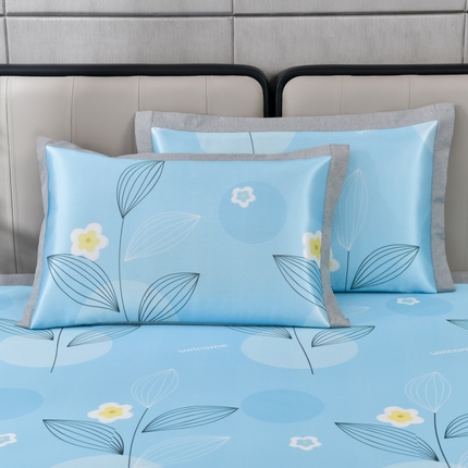 小牛席业 2025新款碳光凉感印花冰丝凉枕套系列凉枕套夏天枕套冰丝枕套竹枕套藤枕套冰藤枕套 清凉夏日