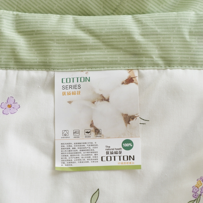 91家纺网 家纺一手货源 找家纺 维洋家纺 2025新款里外全棉印花棉花夏凉被 闲趣花开