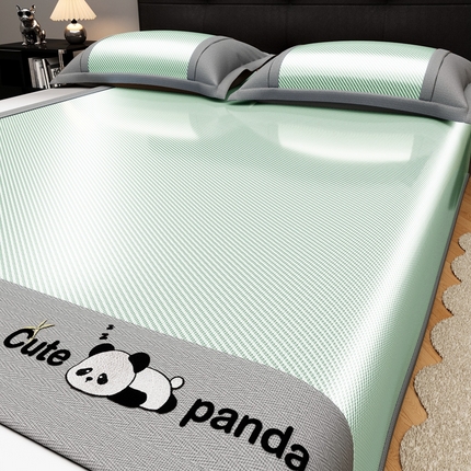 卡初家居（原微来） 2026夏季轻柔丝系列冰丝席 嘟嘟熊极光青