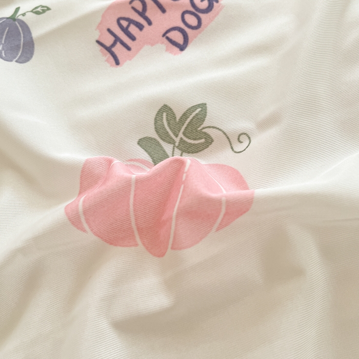 91家纺网 家纺一手货源 找家纺 维洋家纺 2025（专版花型）A类凉感丝夏被 凉感夏凉被双面加倍透气（四周踩棉） 南瓜