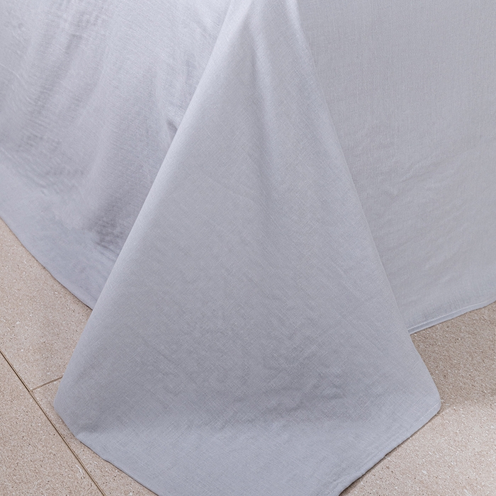 91家纺网 家纺一手货源 找家纺 锦罗绣 2025新款A类全棉双层纱单床单 浅灰