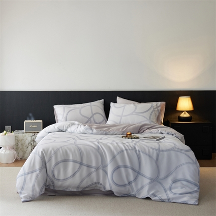 91家纺网 家纺一手货源 找家纺 （总）时年家纺 2025新款莱赛尔天丝印花系列四件套