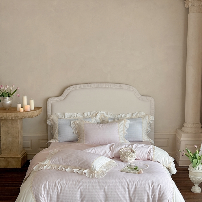 91家纺网 家纺一手货源 找家纺 MIU缪家居 2025新款100支全棉四件套-索菲娅 索菲娅-公主粉