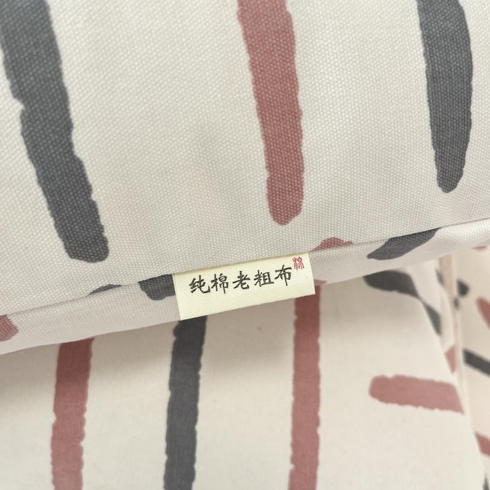 91家纺网 家纺一手货源 找家纺 新印象2025新款直角纯棉老粗布套件 床笠款 老粗布-布丁
