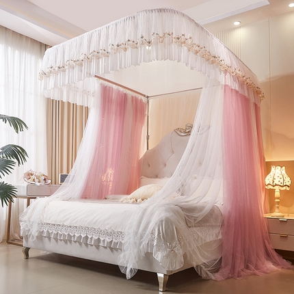 91家纺网 家纺一手货源 找家纺 （总）艺利轩 2025新款双层纱导轨蚊帐