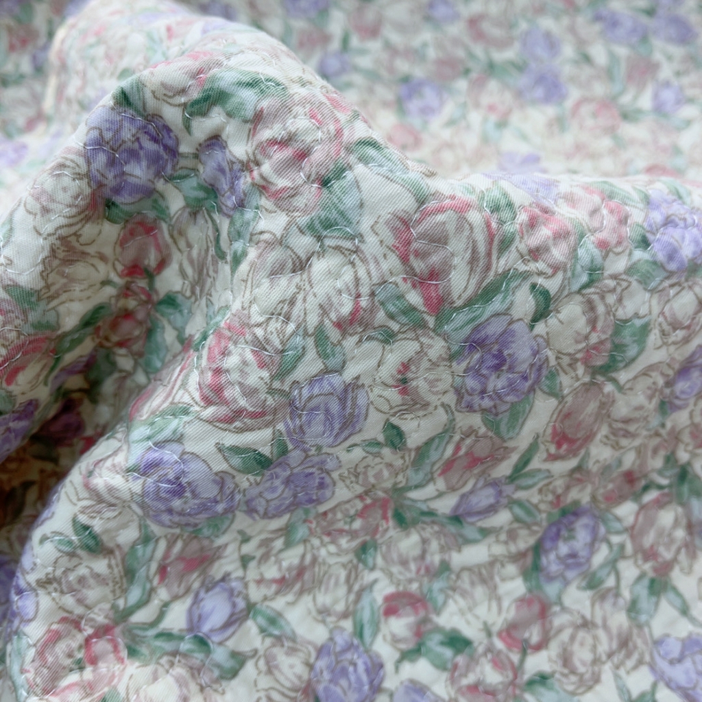 91家纺网 家纺一手货源 找家纺 暖居 2025春夏款高温砂洗棉花床盖三件套被套四件套同款纯棉夏被空调被四季 紫韵