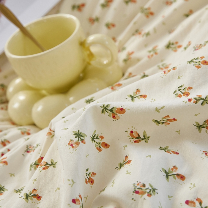 91家纺网 家纺一手货源 找家纺 （总）卡迪亚家纺 2025新款轻氧棉小碎花韩式花边床盖