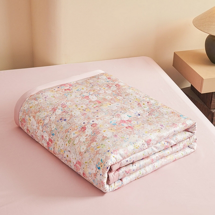 91家纺网 家纺一手货源 找家纺 （总）兴邦家纺 2026新款花香凉感印花夏被夏凉被