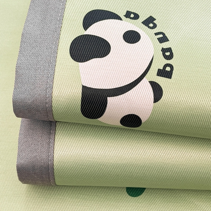 91家纺网 家纺一手货源 找家纺 川悦生活 2025新款600D立体宽边冰丝印花凉席 可爱布乖