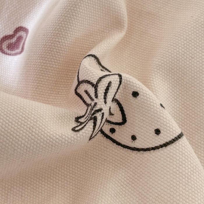 91家纺网 家纺一手货源 找家纺 新印象2025新款直角纯棉老粗布套件 床笠款 老粗布-草莓粉