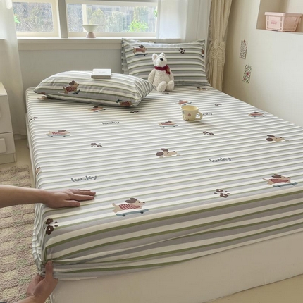 91家纺网 家纺一手货源 找家纺 （总）新印象2025新款直角纯棉老粗布套件床笠款