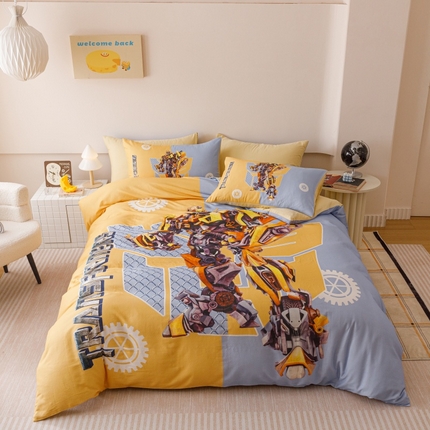 2025新款设计师专版全棉双层纱四件套 大黄蜂