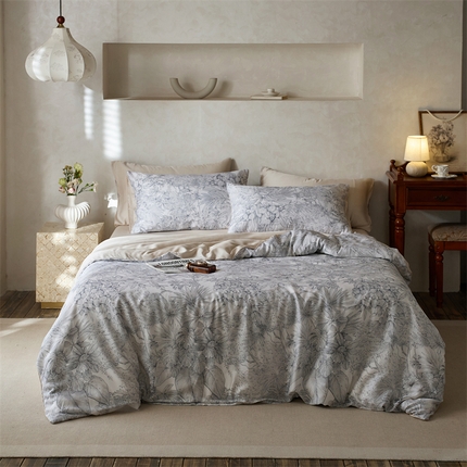 91家纺网 家纺一手货源 找家纺 （总）时年家纺 2025新款莱赛尔天丝印花系列四件套