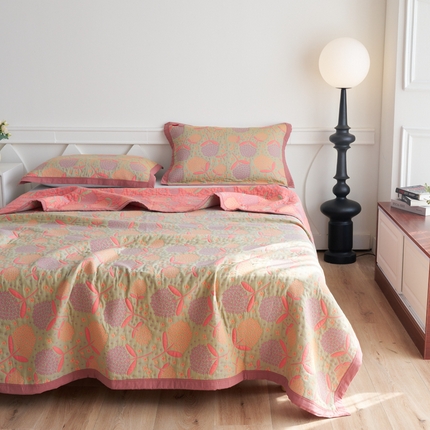 棠薇家纺 2025新款60S长绒棉纯棉纱布毛巾被 蒲公英