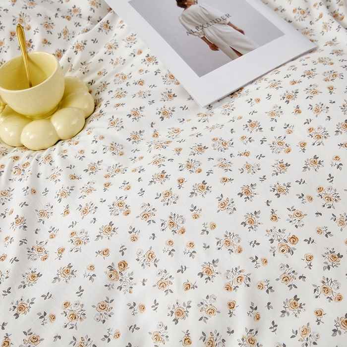 91家纺网 家纺一手货源 找家纺 卡迪亚家纺 2025新款轻氧棉小碎花韩式花边床盖 雅秀