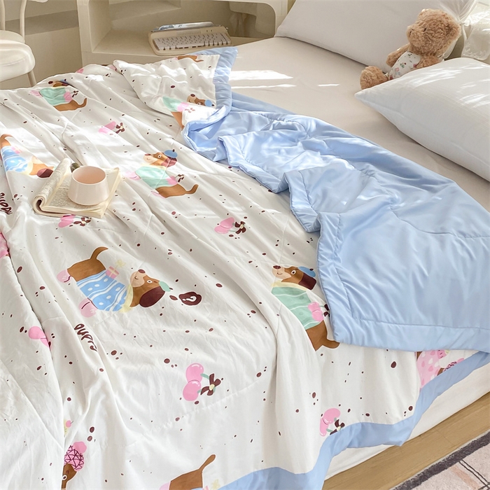 91家纺网 家纺一手货源 找家纺 梵蒂莎 2025云朵棉棉花夏被靠谱小狗