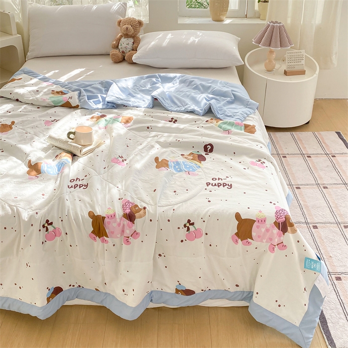 91家纺网 家纺一手货源 找家纺 梵蒂莎 2025云朵棉棉花夏被靠谱小狗