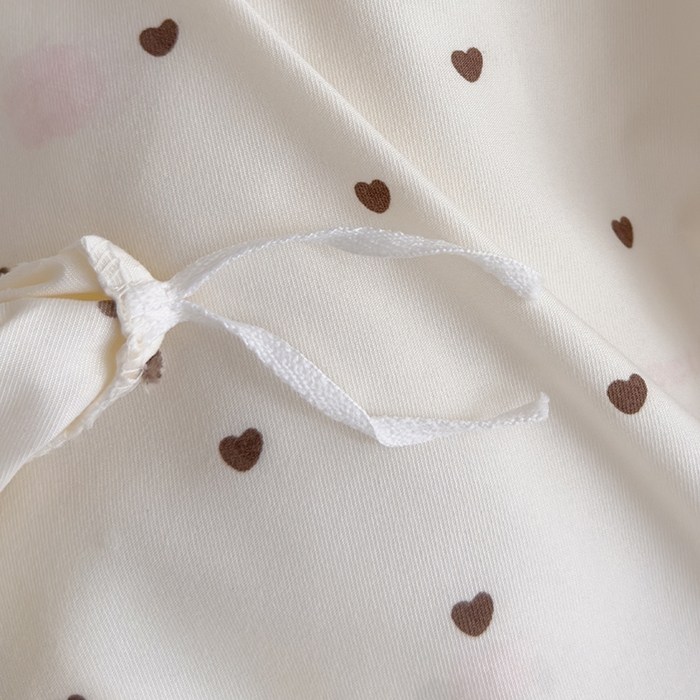 91家纺网 家纺一手货源 找家纺 赫梵茜 2025新款有氧针织双层纱单床盖床盖三件套床盖四件套 熊猫胖胖-白