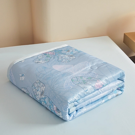 91家纺网 家纺一手货源 找家纺 （总）兴邦家纺 2026新款花香凉感印花夏被夏凉被