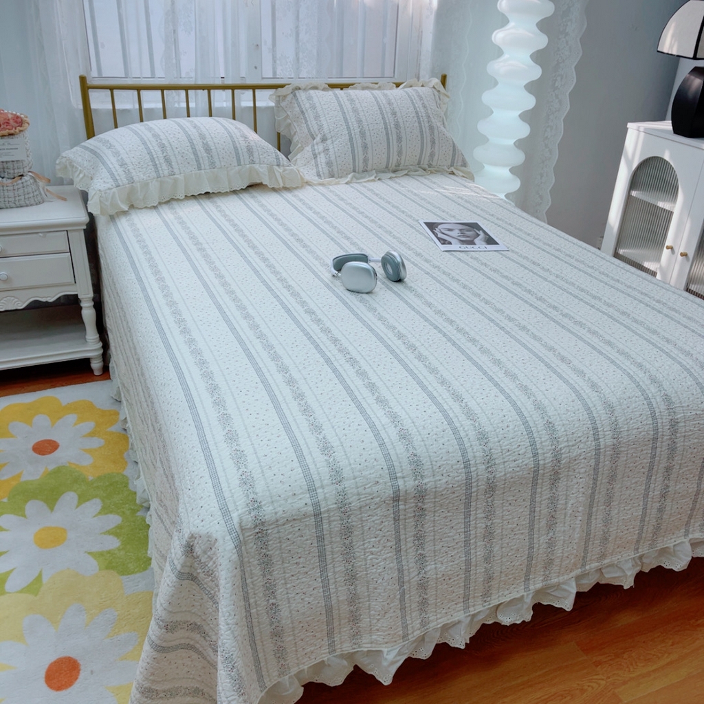 91家纺网 家纺一手货源 找家纺 暖居 2025春夏款高温砂洗棉花床盖三件套被套四件套同款纯棉夏被空调被四季 布兰格
