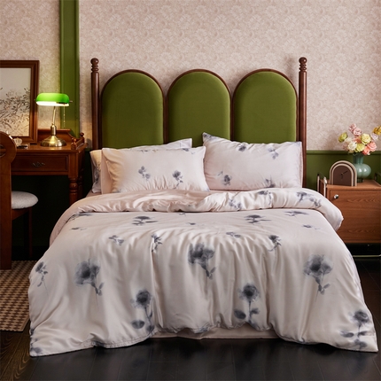 91家纺网 家纺一手货源 找家纺 （总）时年家纺 2025新款莱赛尔天丝印花系列四件套