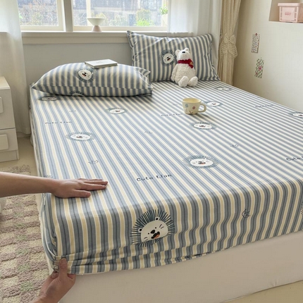 91家纺网 家纺一手货源 找家纺 （总）新印象2025新款直角纯棉老粗布套件床笠款