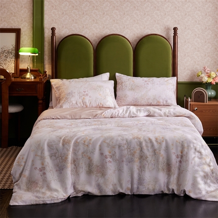 91家纺网 家纺一手货源 找家纺 （总）时年家纺 2025新款莱赛尔天丝印花系列四件套