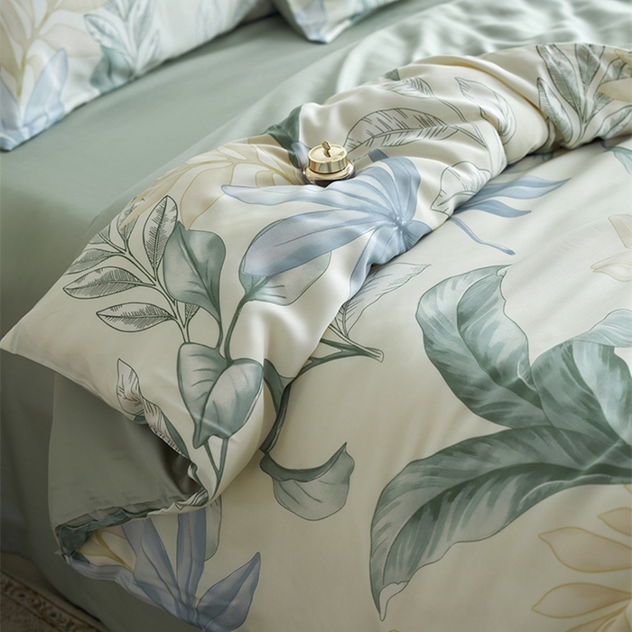 91家纺网 家纺一手货源 找家纺 （总）时年家纺 2025新款莱赛尔天丝印花系列四件套