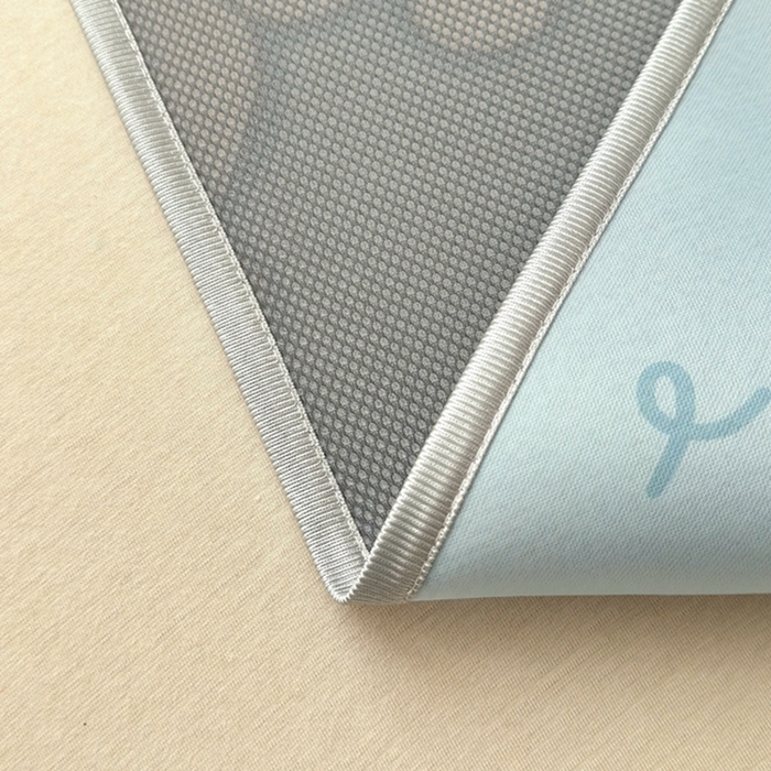 91家纺网 家纺一手货源 找家纺 （总）柏薇 2025新款三明治网眼印花凉席套件